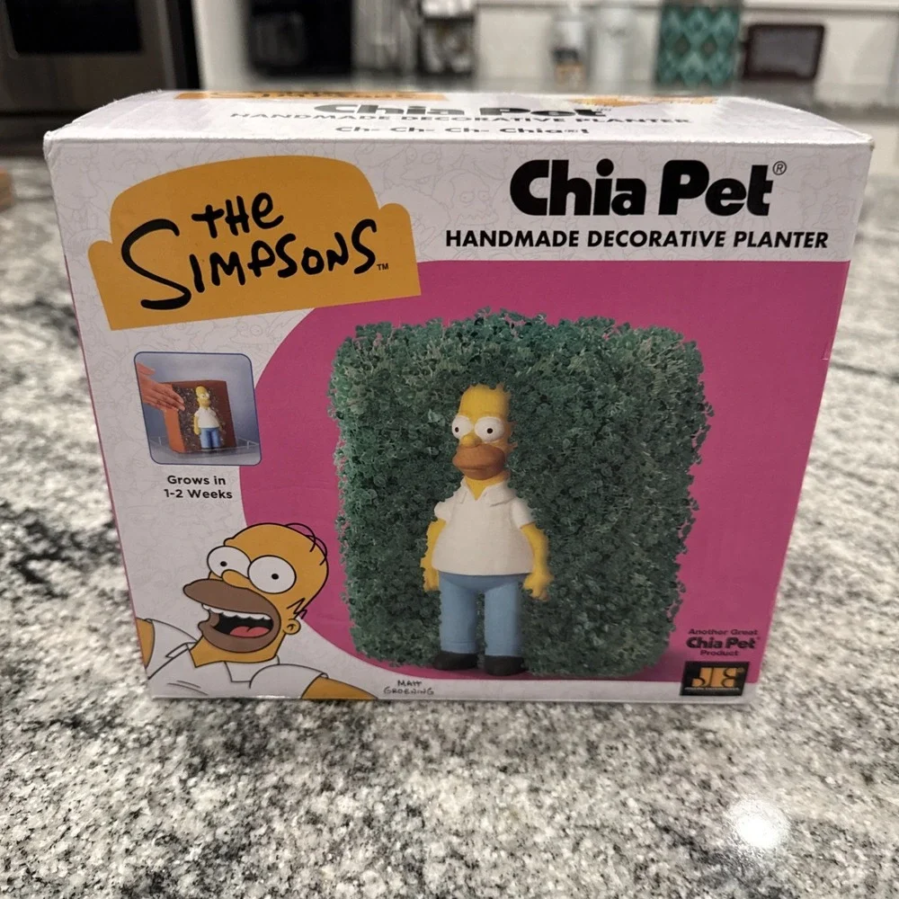 Homer Simpson Chia Pet New 2024 The Simpsons Hedge‎